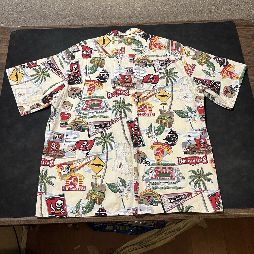 Tampa Bay Buccaneers Creamsicle Reyn Spooner NFL Hawaiian Shirt Vintage Bucs 80s